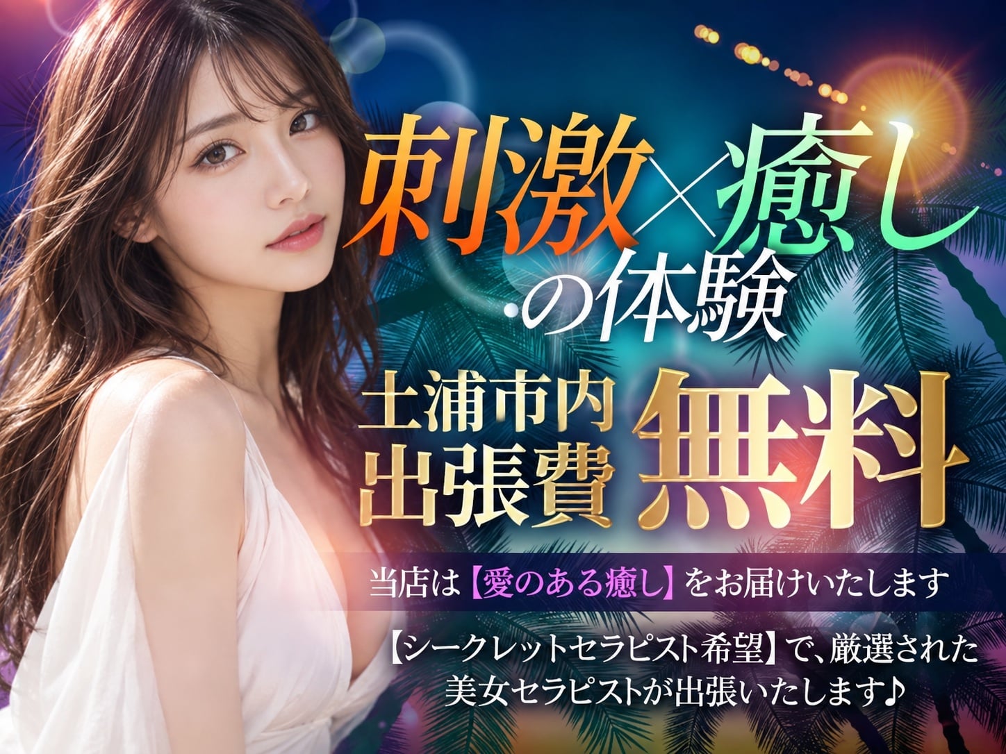 刺激×癒しの体験｜土浦市内 出張費無料